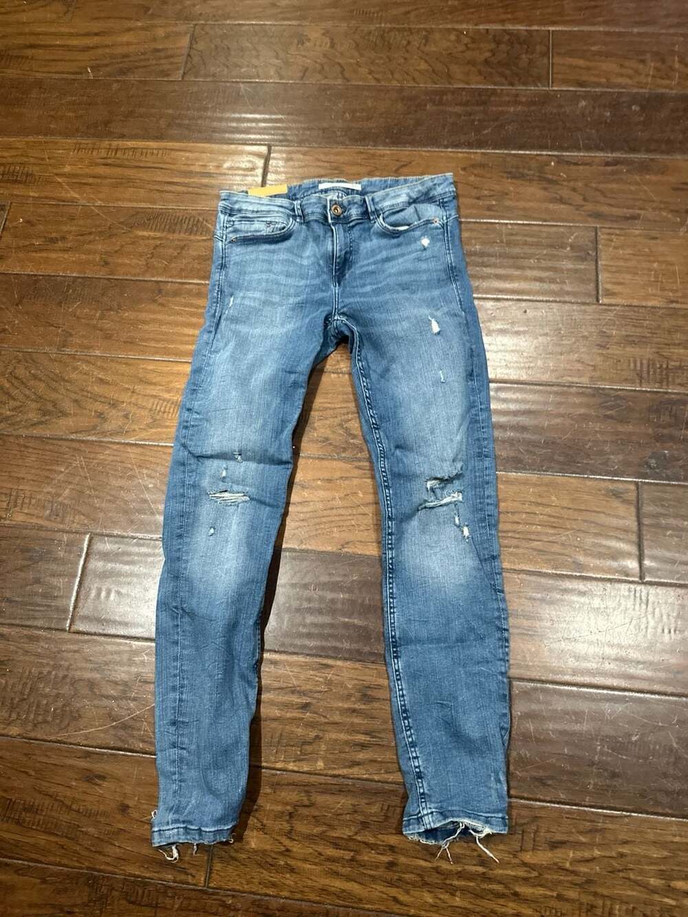 Zara Trafaluc Denim Makers Distressed Skinny‎ Jeans